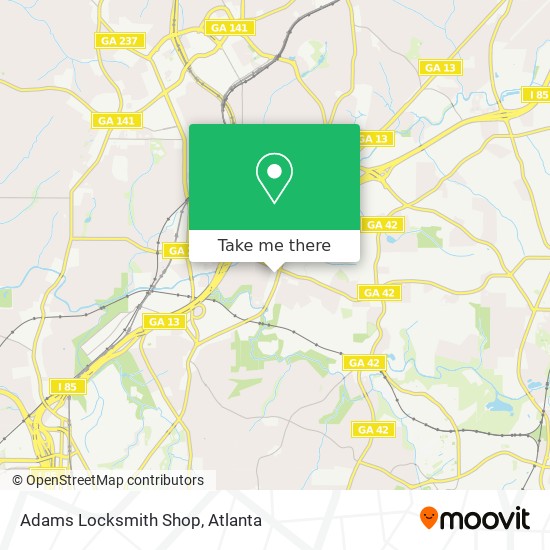 Adams Locksmith Shop map