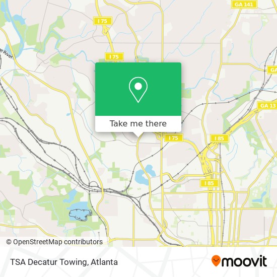 TSA Decatur Towing map