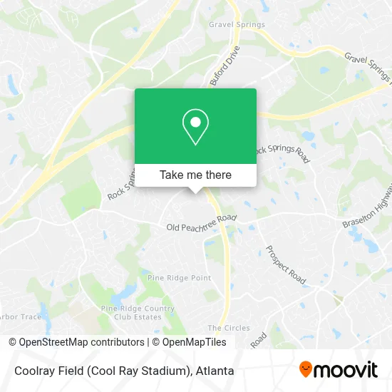 Coolray Field (Cool Ray Stadium) map