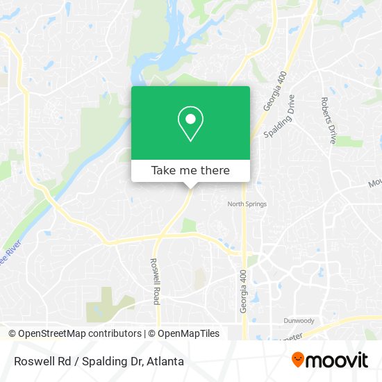 Mapa de Roswell Rd / Spalding Dr
