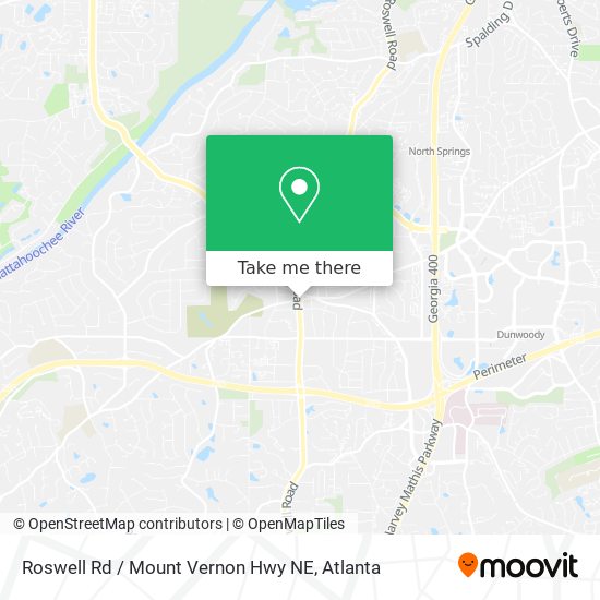 Mapa de Roswell Rd / Mount Vernon Hwy NE