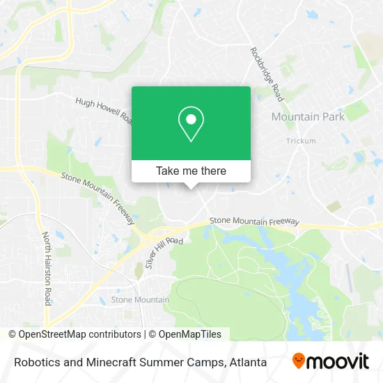 Robotics and Minecraft Summer Camps map