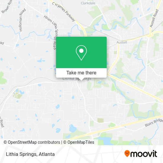 Lithia Springs map