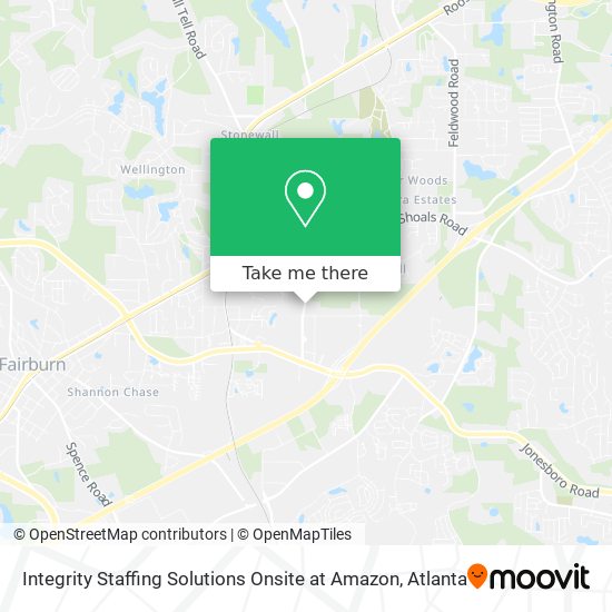 Integrity Staffing Solutions Onsite at Amazon map