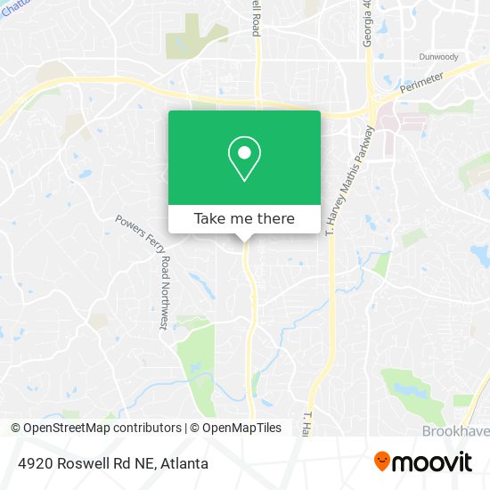 4920 Roswell Rd NE map