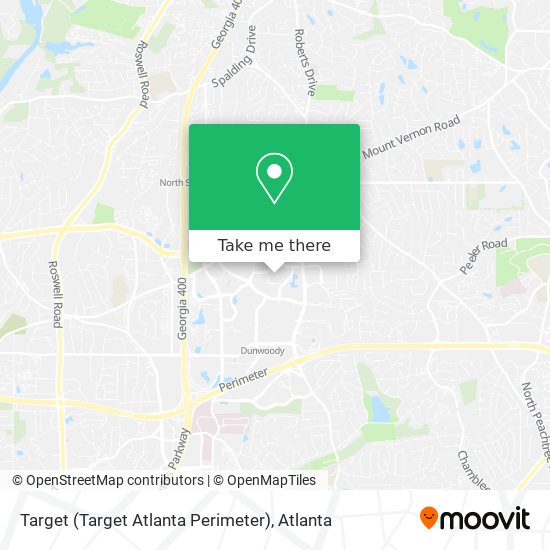 Target (Target Atlanta Perimeter) map