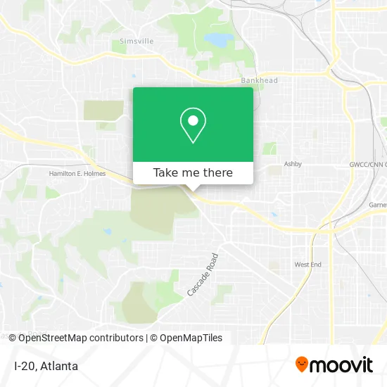 I-20 map