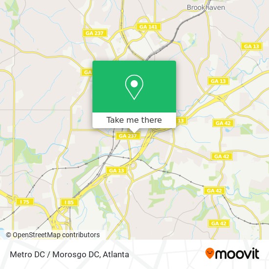Metro DC / Morosgo DC map