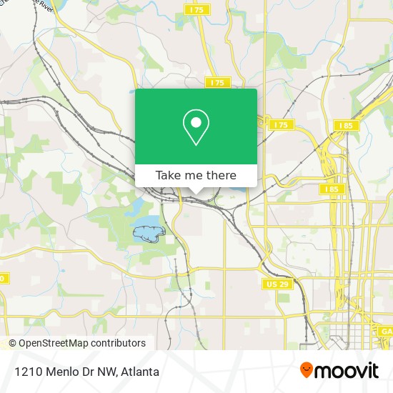 Mapa de 1210 Menlo Dr NW