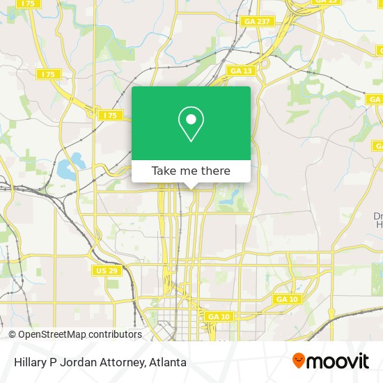 Mapa de Hillary P Jordan Attorney