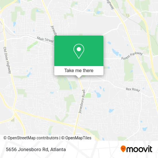 5656 Jonesboro Rd map