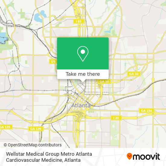 Mapa de Wellstar Medical Group Metro Atlanta Cardiovascular Medicine