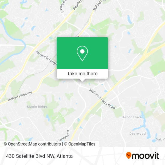 430 Satellite Blvd NW map