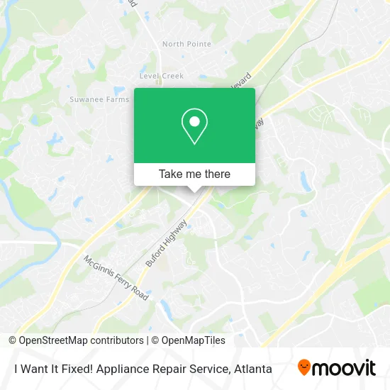Mapa de I Want It Fixed! Appliance Repair Service