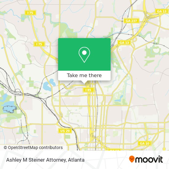 Mapa de Ashley M Steiner Attorney