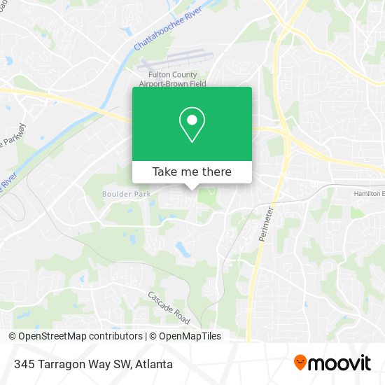 Mapa de 345 Tarragon Way SW