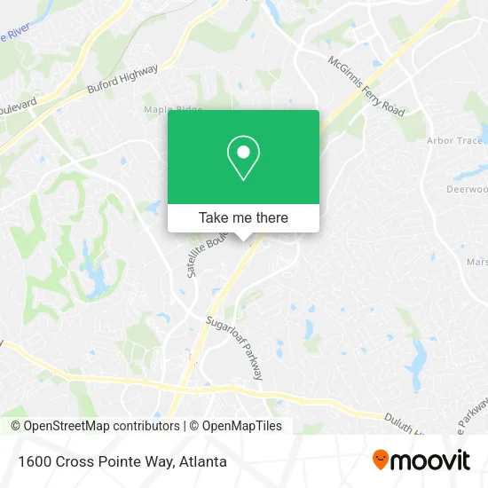 1600 Cross Pointe Way map