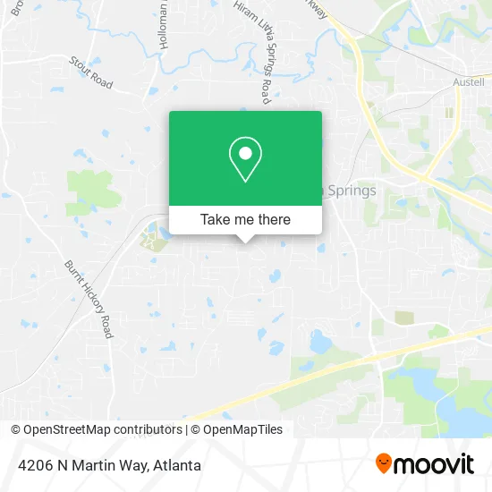4206 N Martin Way map
