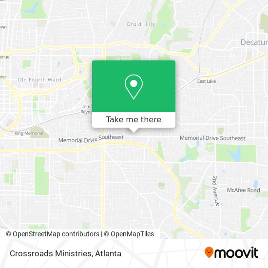 Crossroads Ministries map