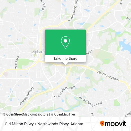 Old Milton Pkwy / Northwinds Pkwy map