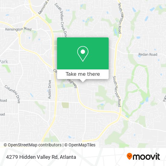 Mapa de 4279 Hidden Valley Rd