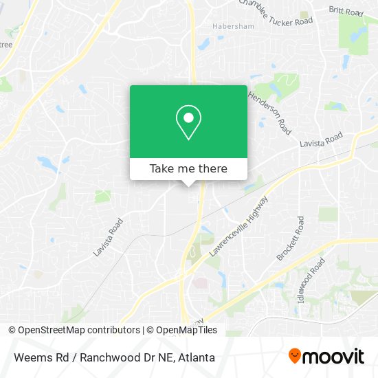 Weems Rd / Ranchwood Dr NE map