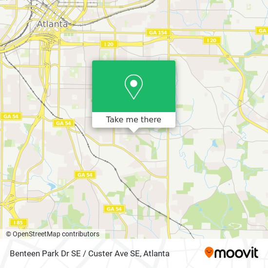 Benteen Park Dr SE / Custer Ave SE map