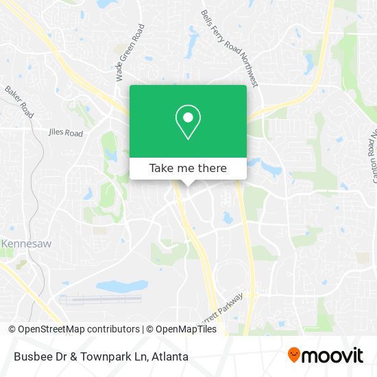 Busbee Dr & Townpark Ln map