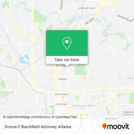 Mapa de Donna C Burchfield Attorney