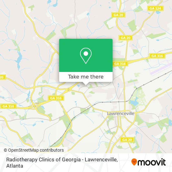 Mapa de Radiotherapy Clinics of Georgia - Lawrenceville