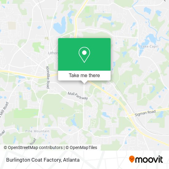 Burlington Coat Factory map