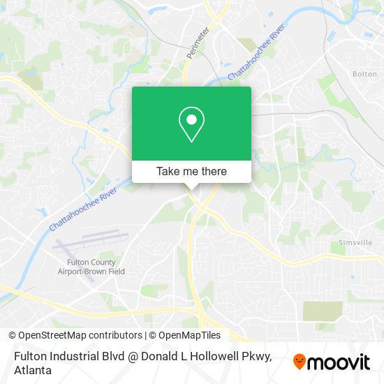 Fulton Industrial Blvd @ Donald L Hollowell Pkwy map