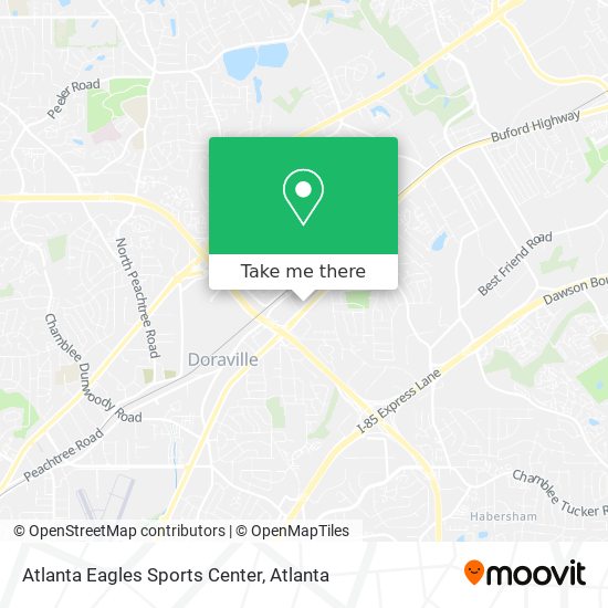 Atlanta Eagles Sports Center map