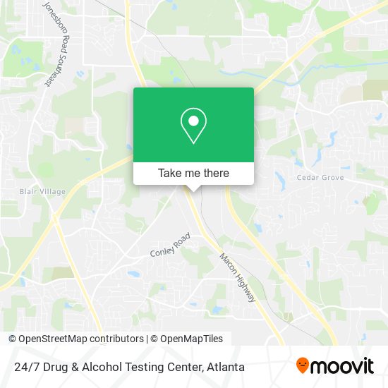 Mapa de 24 / 7 Drug & Alcohol Testing Center