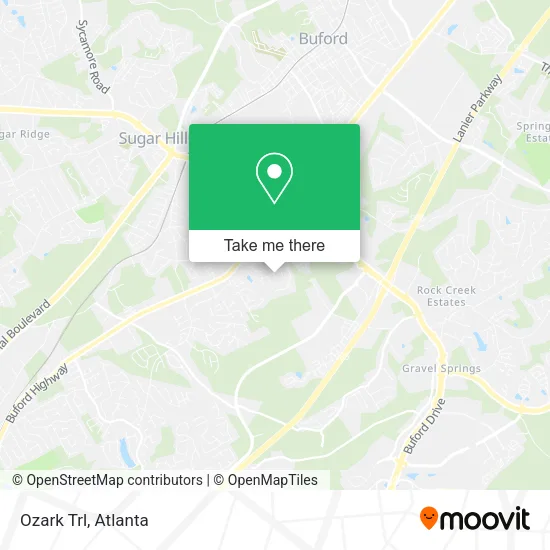 Ozark Trl map