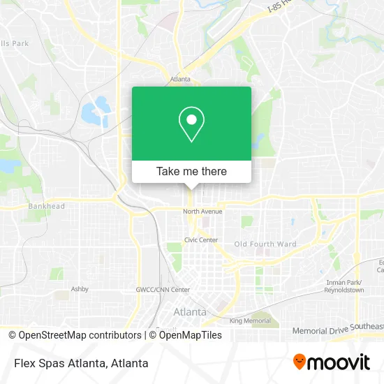Mapa de Flex Spas Atlanta
