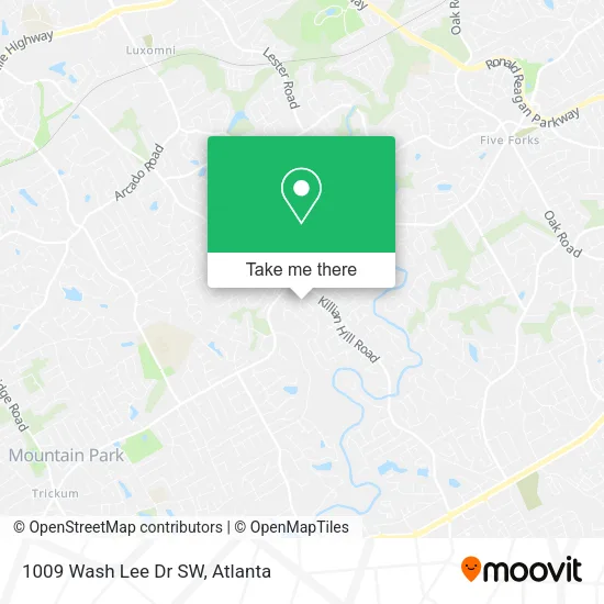 1009 Wash Lee Dr SW map