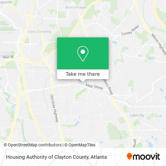 Mapa de Housing Authority of Clayton County