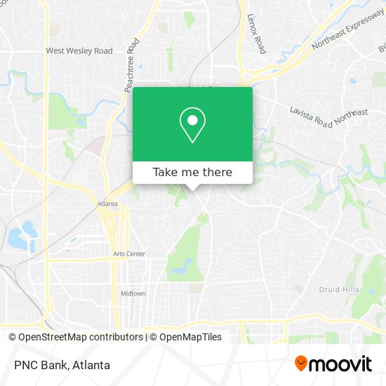 PNC Bank map