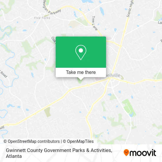 Gwinnett County Government Parks & Activities map