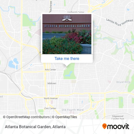 Atlanta Botanical Garden map