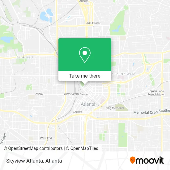 Skyview Atlanta map