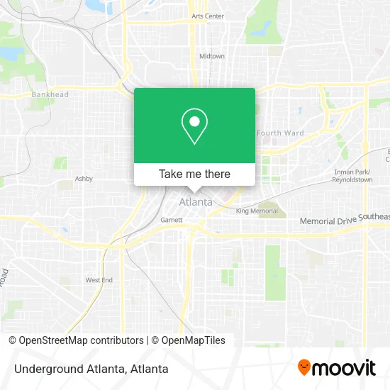 Underground Atlanta map