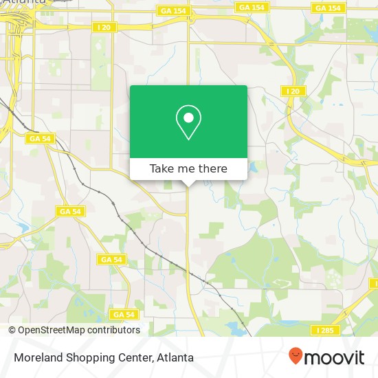 Moreland Shopping Center map