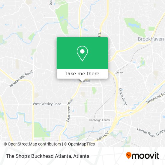 The Shops Buckhead Atlanta map