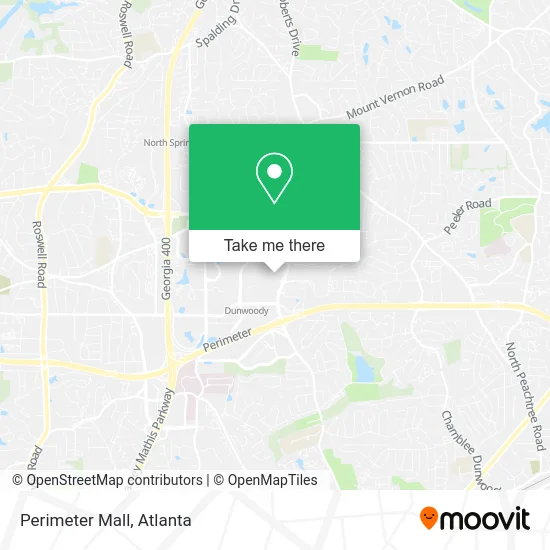 Perimeter Mall map