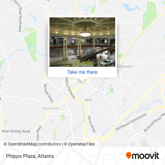 How to get to Phipps Plaza in Atlanta by Bus or Subway?