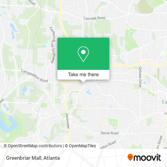 Greenbriar Mall map
