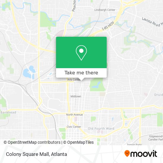 Colony Square Mall map