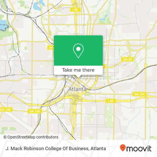 J. Mack Robinson College Of Business map